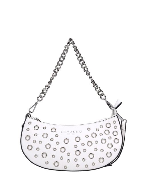 Faux leather bag with silver eyelets ERMANNO SCERVINO | 12401719BIANCO